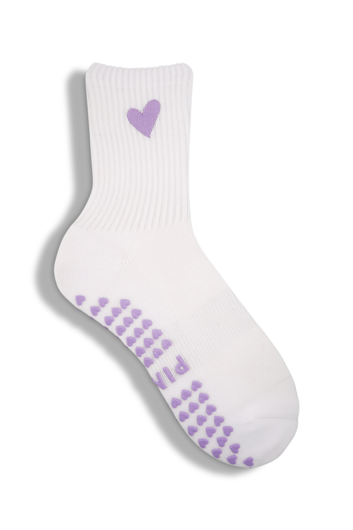 Pilates Socken - Lavender Heart