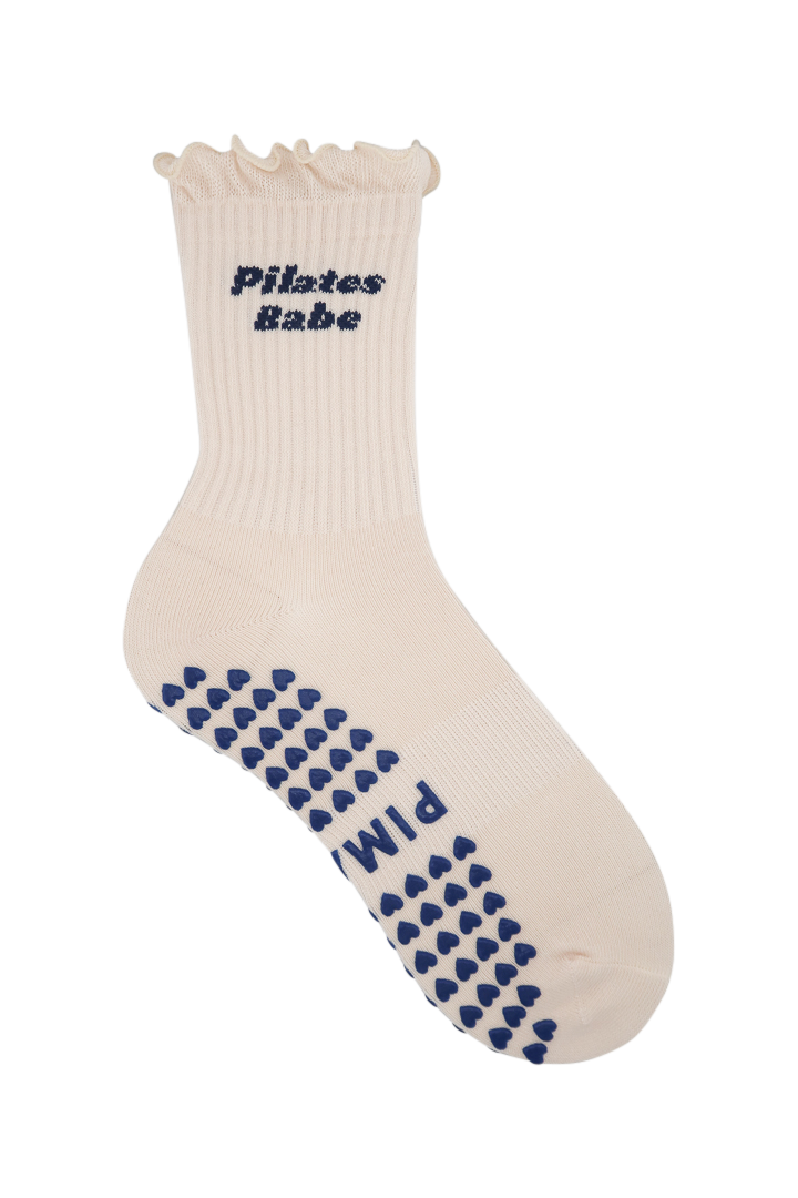 Ruffle Pilates Socken - Pilates Babe Blue