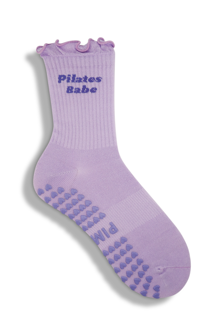 Ruffle Pilates Socken - Pilates Babe Lavender