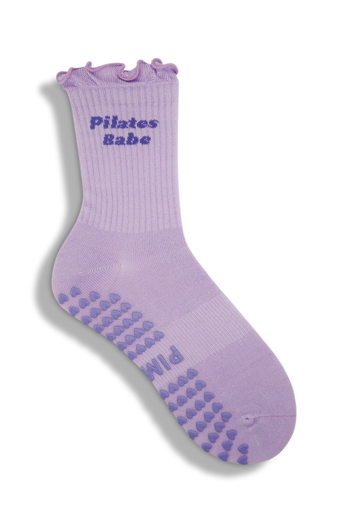 Ruffle Pilates Socken - Pilates Babe Lavender