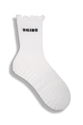 Ruffle Grip Sock - Bride