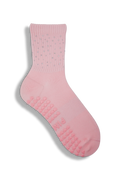 Strass Grip Sock - Rosa