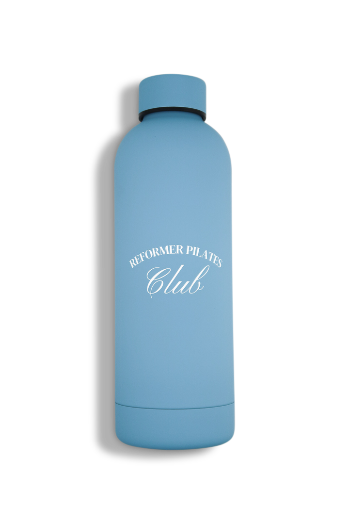 Reformer Pilates Club Edelstahl-Trinkflasche – Baby Blue