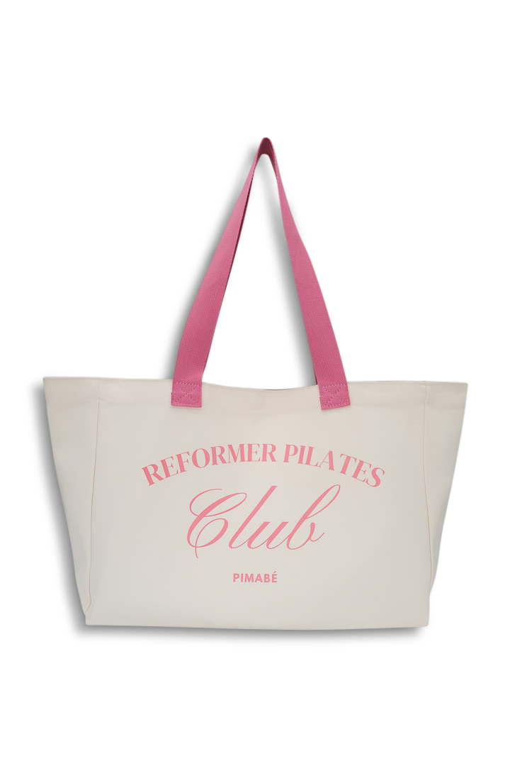 Reformer Pilates Club Tote Bag - Hot Pink