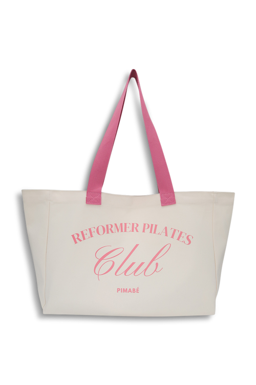 Reformer Pilates Club Tote Bag - Hot Pink