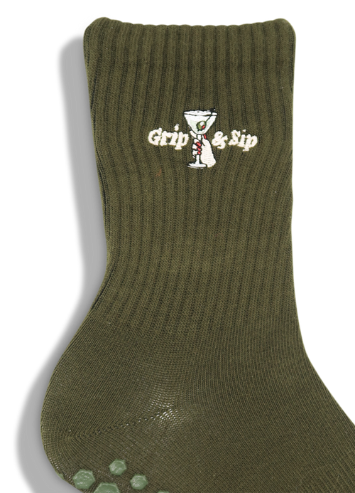 Grip Sock - Grip & Sip 
