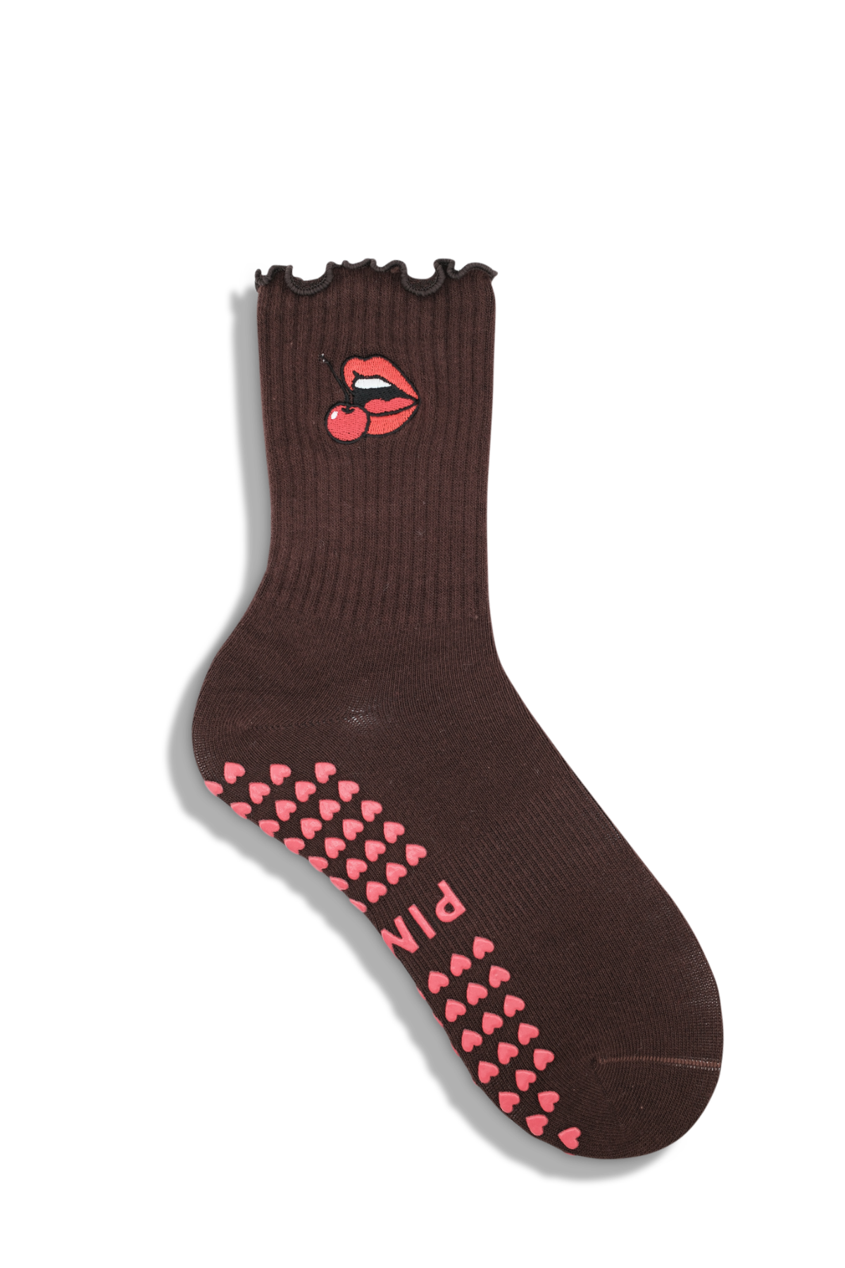 Grip Sock Chocolate CherryLip 
