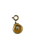 Muschel Charm mit Perle 