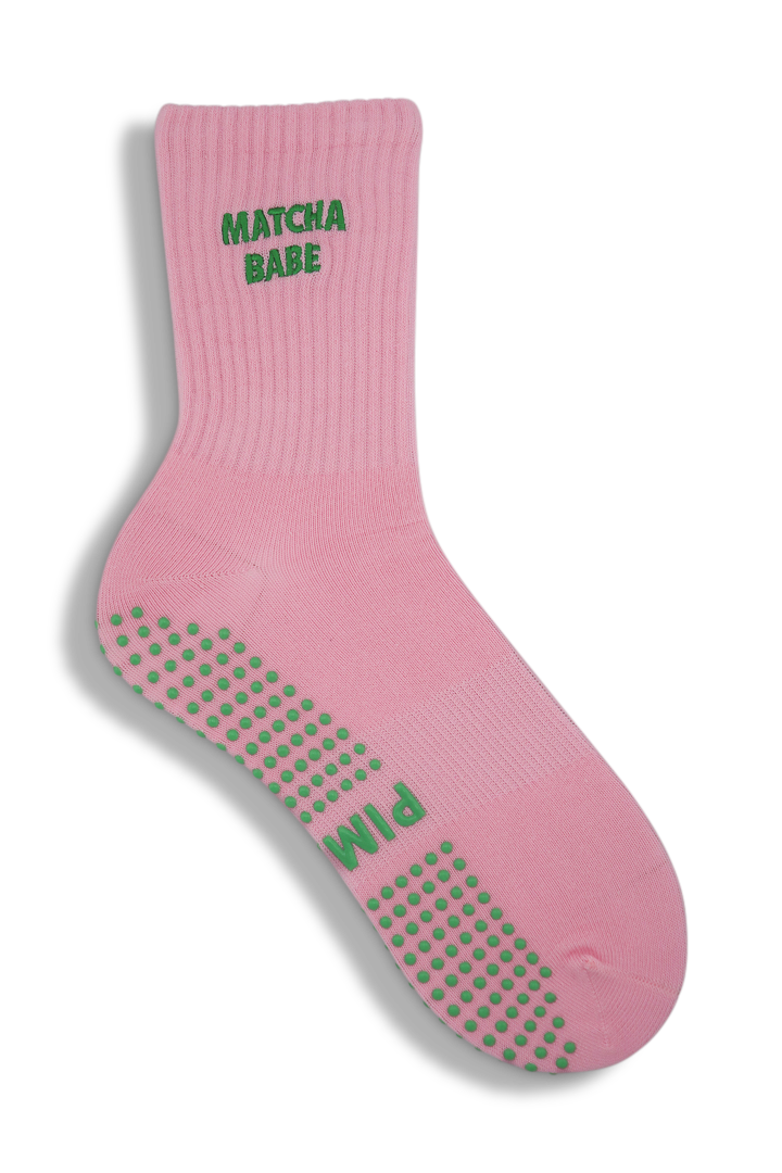 Grip Sock - Matcha Babe