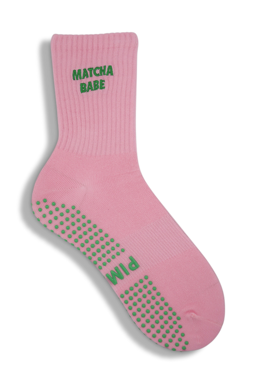 Grip Sock - Matcha Babe