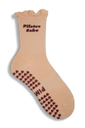 Ruffle Grip Sock - Pilates Babe