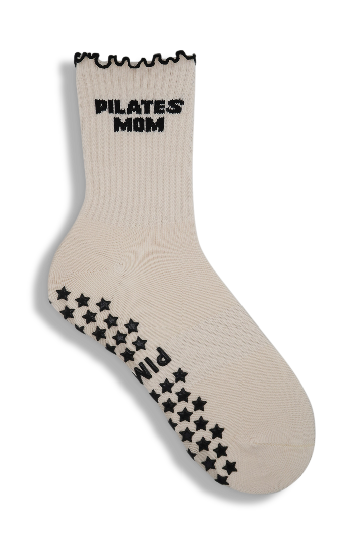 Ruffle Grip Sock - Pilates Mom