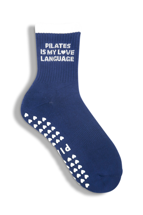 Pilates Socken - Love Language Navy