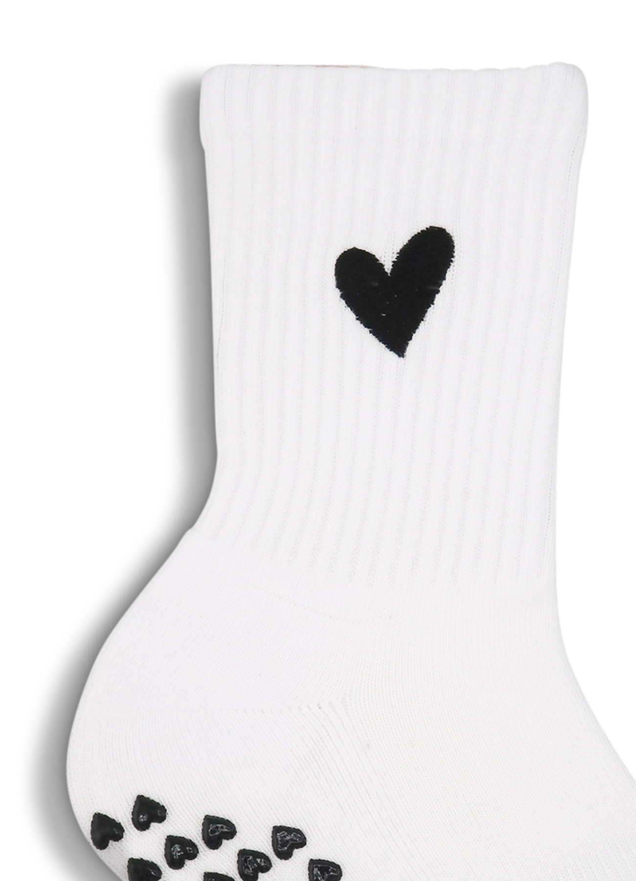Grip Sock - Black heart