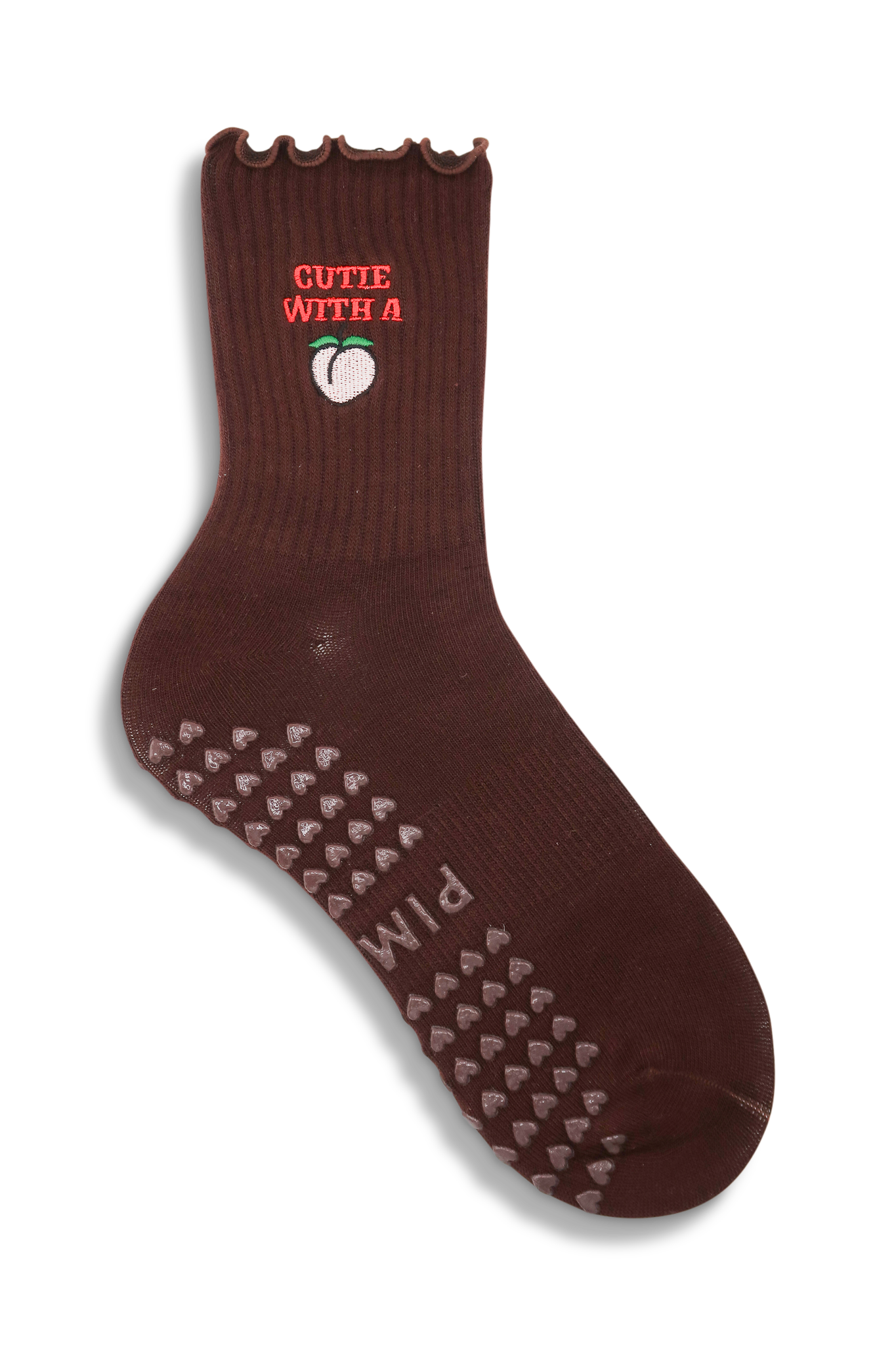 Ruffle Grip Sock - Cutie with a