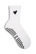 Grip Sock - Black heart