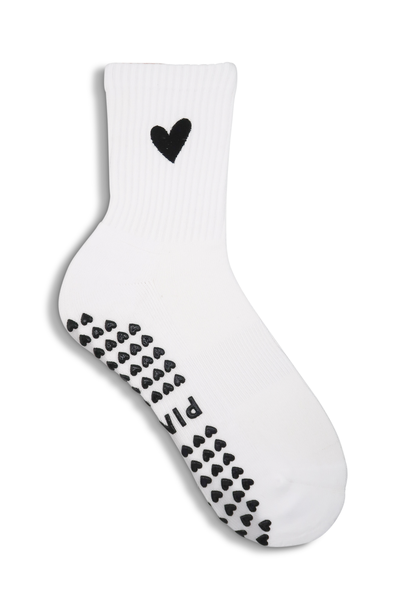 Grip Sock - Black heart