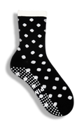 Grip Sock - Polka Dot Black