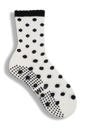 Grip Sock - Polka Dot White