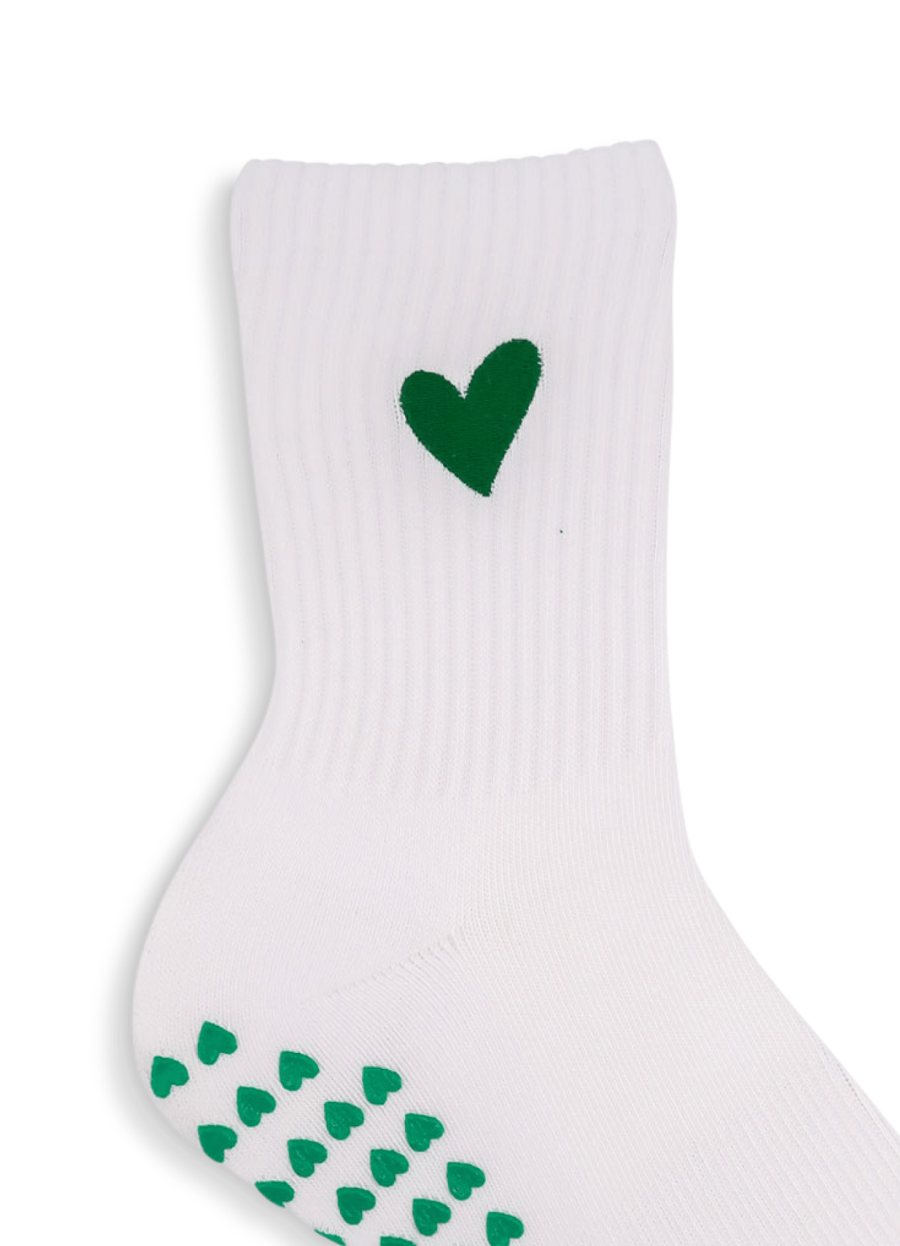 Grip Sock - Green Heart von Pimabé – Sock für Reformer Pilates, – pilatessocken grippysocks pilates reformerpilates