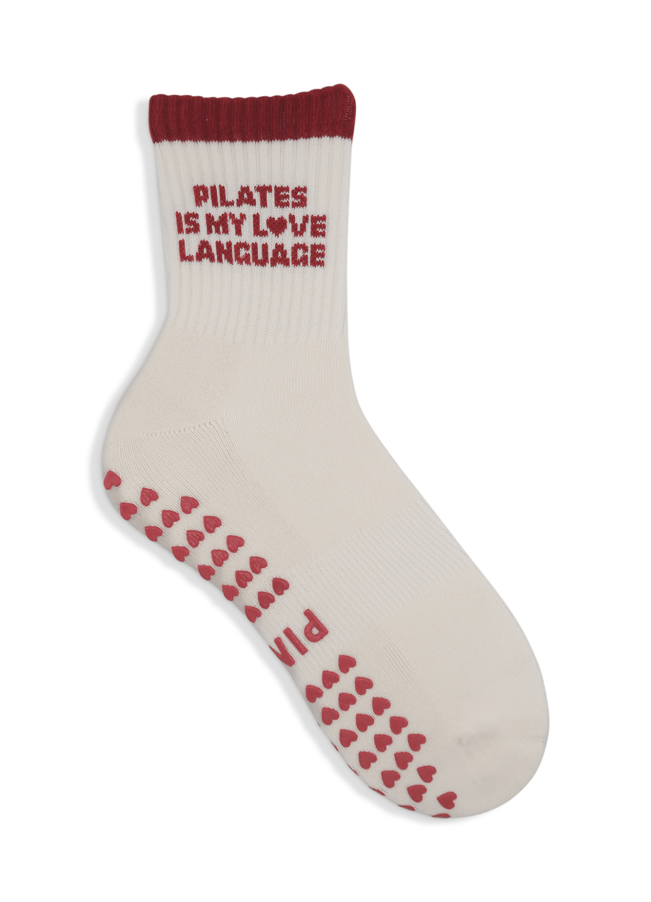 Grip Sock - Love Language von Pimabé – Sock für Reformer Pilates, – pilatessocken grippysocks pilates reformerpilates