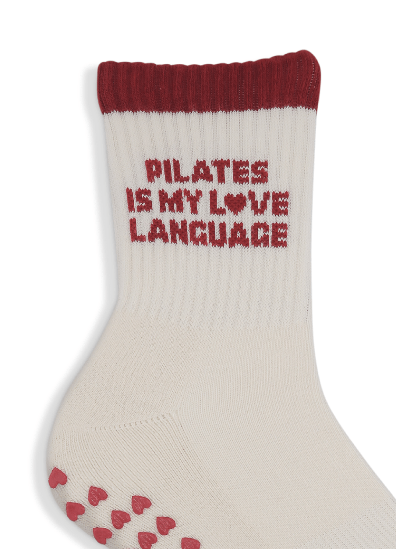 Grip Sock - Love Language von Pimabé – Sock für Reformer Pilates, – pilatessocken grippysocks pilates reformerpilates
