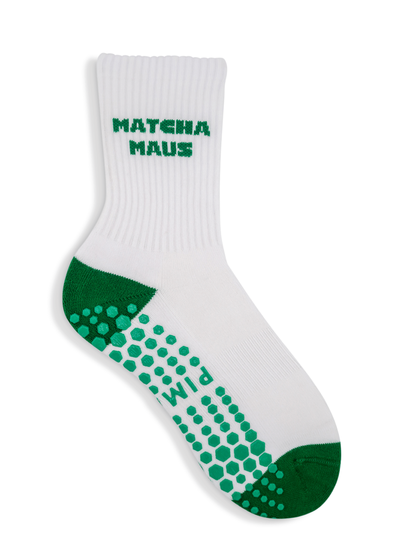 Grip Sock – Matcha Maus von Pimabé – Sock für Reformer Pilates, – pilatessocken grippysocks pilates reformerpilates