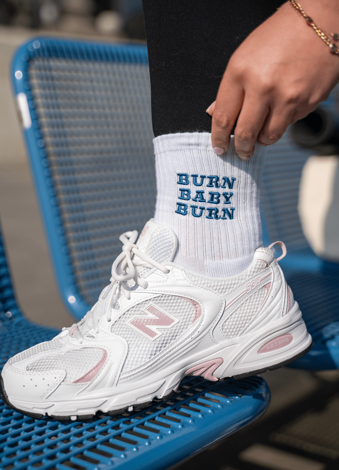 Grip Socks - Burn Baby Burn von Pimabé – Sock für Reformer Pilates, – pilatessocken grippysocks pilates reformerpilates