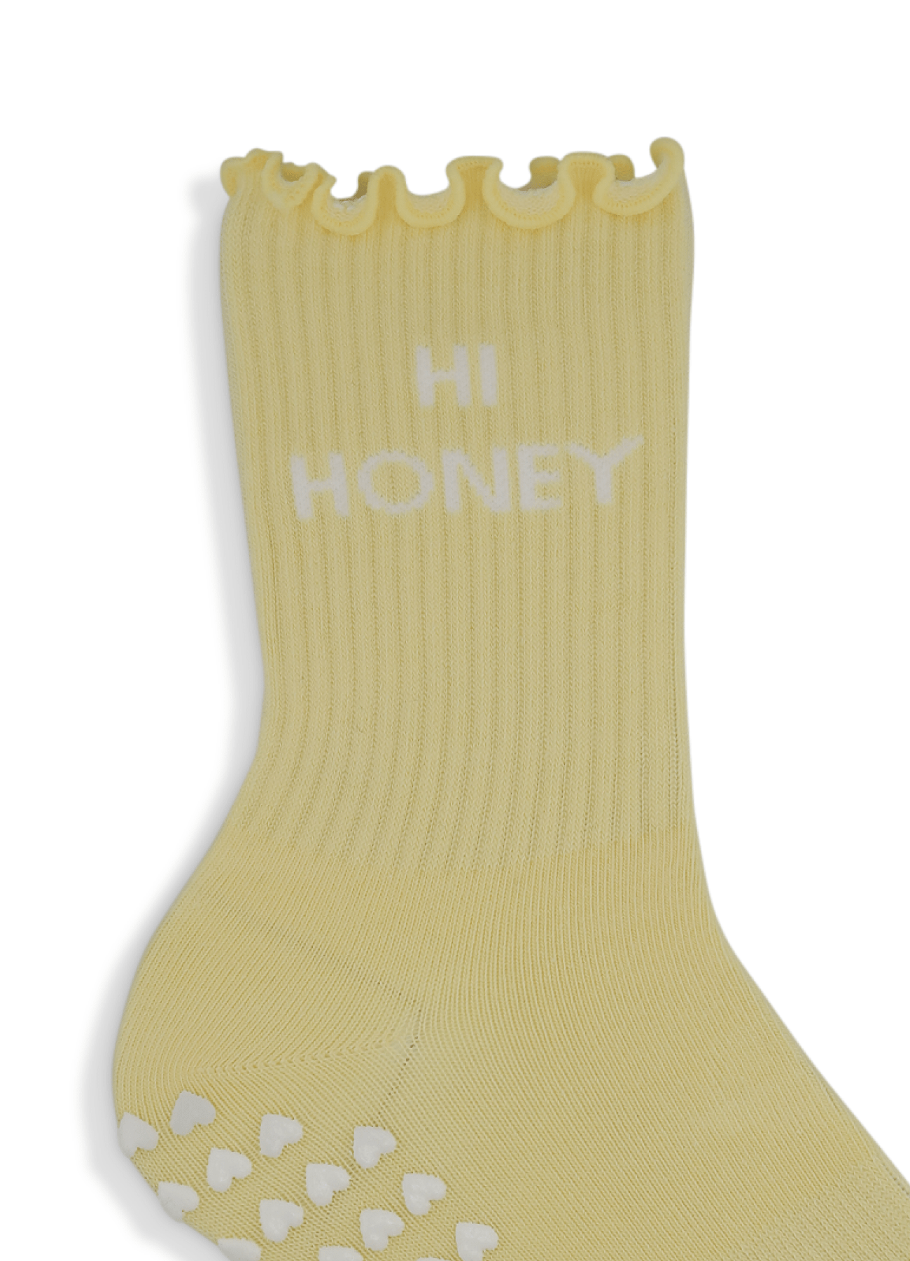 Ruffle Grip Sock - Hi Honey von Pimabé – Sock für Reformer Pilates, – pilatessocken grippysocks pilates reformerpilates