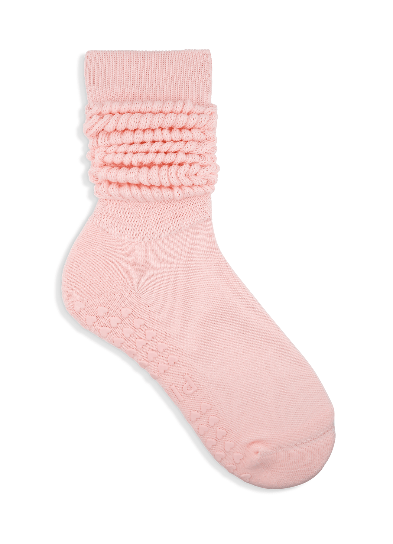Scrunch Grip Sock – Bubble Cloud von Pimabé – Sock für Reformer Pilates, Rosa – pilatessocken grippysocks pilates reformerpilates