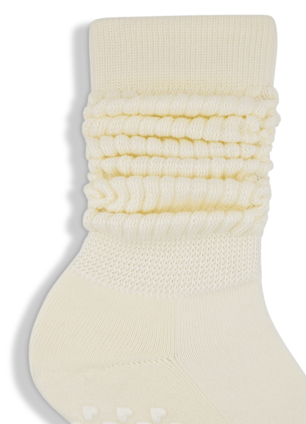 Scrunch Grip Sock – Bubble Cloud von Pimabé – Sock für Reformer Pilates, Off white – pilatessocken grippysocks pilates reformerpilates
