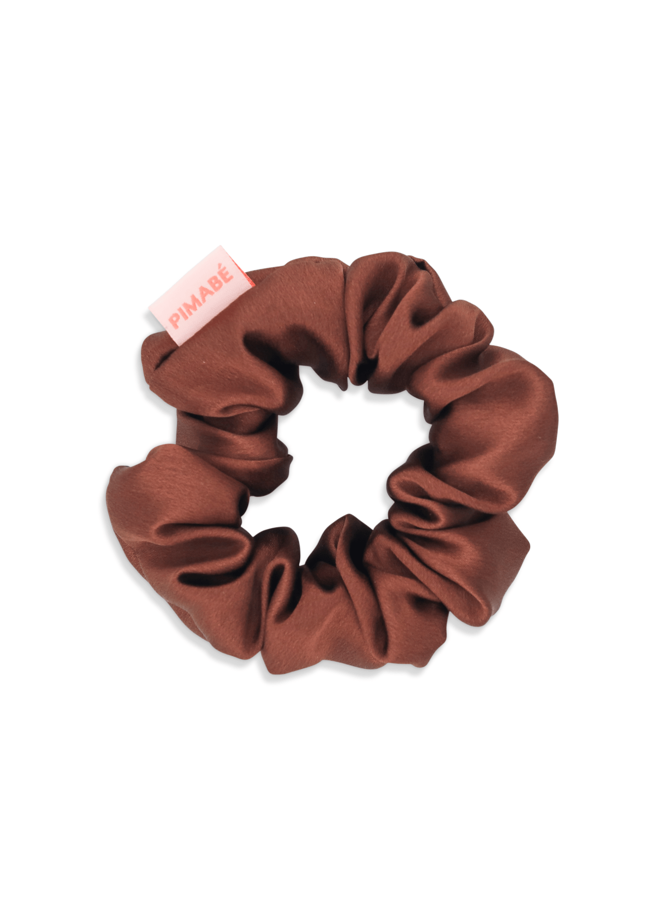 Seiden - Scrunchie von Pimabé – Scrunchie für Reformer Pilates, Chocolate – pilatessocken grippysocks pilates reformerpilates